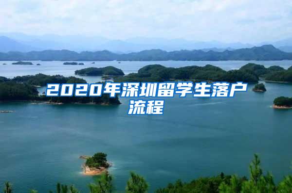 2020年深圳留学生落户流程