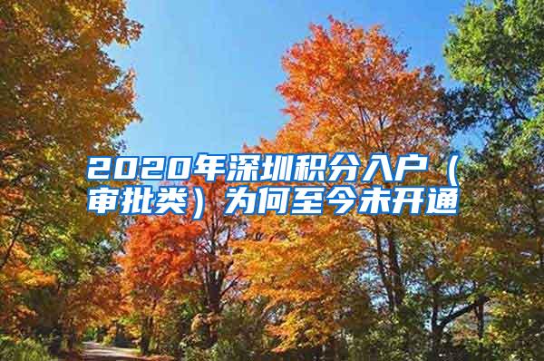 2020年深圳积分入户（审批类）为何至今未开通