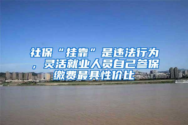 社保“挂靠”是违法行为，灵活就业人员自己参保缴费最具性价比