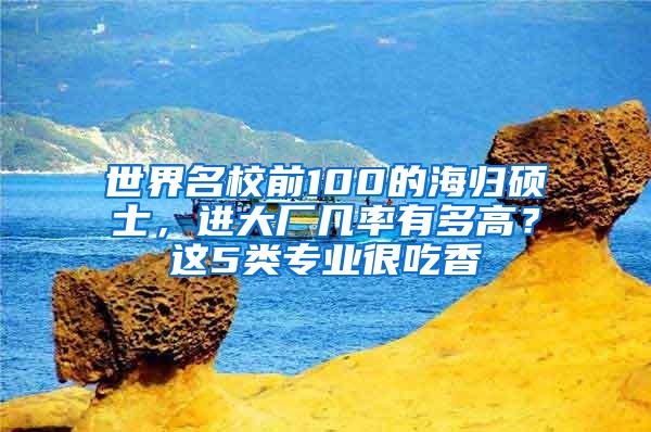 世界名校前100的海归硕士，进大厂几率有多高？这5类专业很吃香