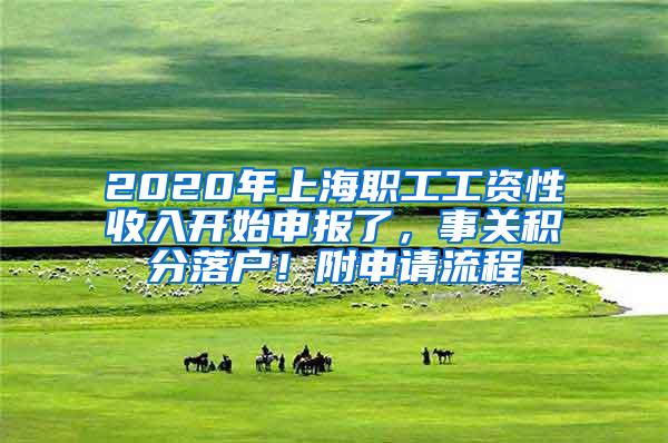 2020年上海职工工资性收入开始申报了，事关积分落户！附申请流程