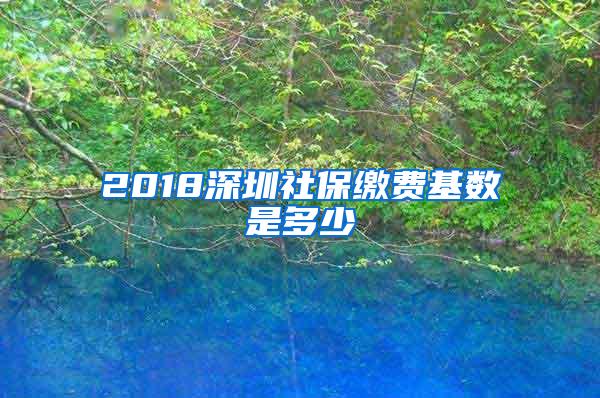 2018深圳社保缴费基数是多少