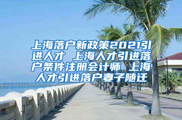 上海落户新政策2021引进人才 上海人才引进落户条件注册会计师 上海人才引进落户妻子随迁