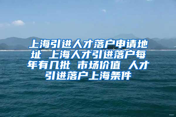 上海引进人才落户申请地址 上海人才引进落户每年有几批 市场价值 人才引进落户上海条件