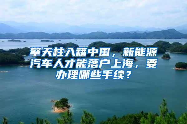 擎天柱入籍中国，新能源汽车人才能落户上海，要办理哪些手续？