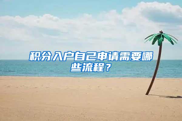 积分入户自己申请需要哪些流程？