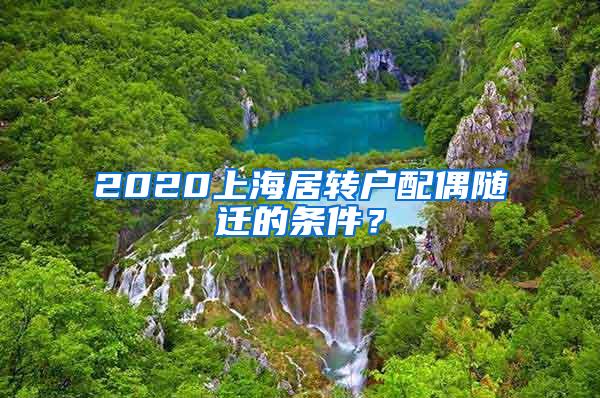 2020上海居转户配偶随迁的条件？