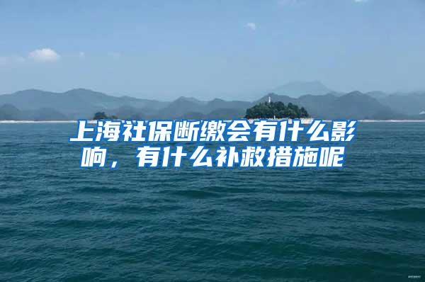 上海社保断缴会有什么影响，有什么补救措施呢