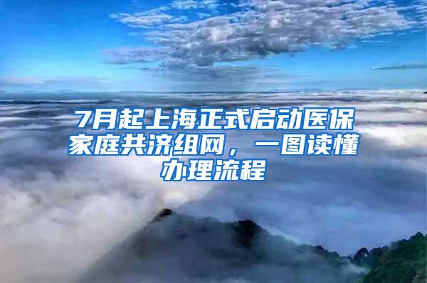 7月起上海正式启动医保家庭共济组网，一图读懂办理流程