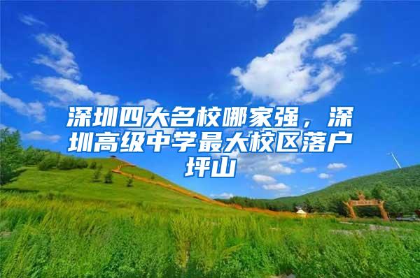 深圳四大名校哪家强，深圳高级中学最大校区落户坪山