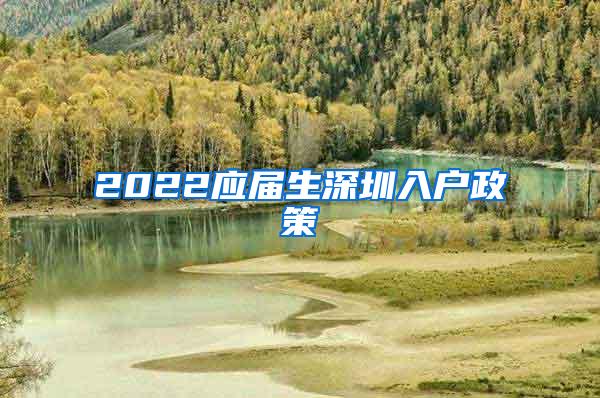 2022应届生深圳入户政策