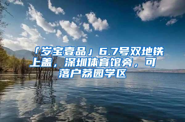 「岁宝壹品」6.7号双地铁上盖，深圳体育馆旁，可落户荔园学区