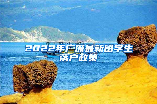 2022年广深最新留学生落户政策