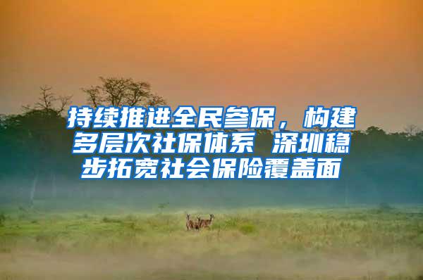 持续推进全民参保，构建多层次社保体系 深圳稳步拓宽社会保险覆盖面