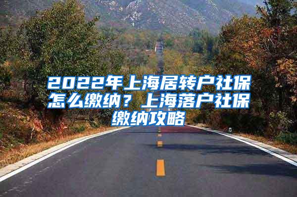 2022年上海居转户社保怎么缴纳？上海落户社保缴纳攻略