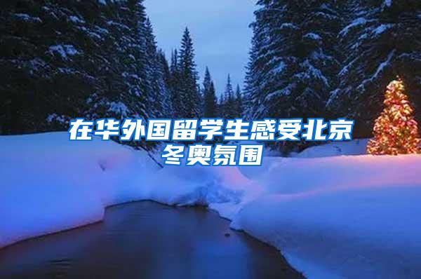 在华外国留学生感受北京冬奥氛围