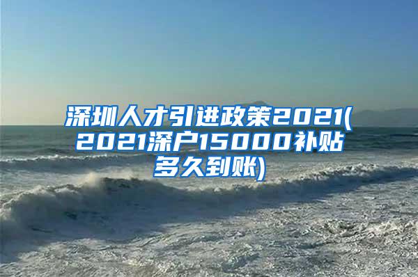 深圳人才引进政策2021(2021深户15000补贴多久到账)