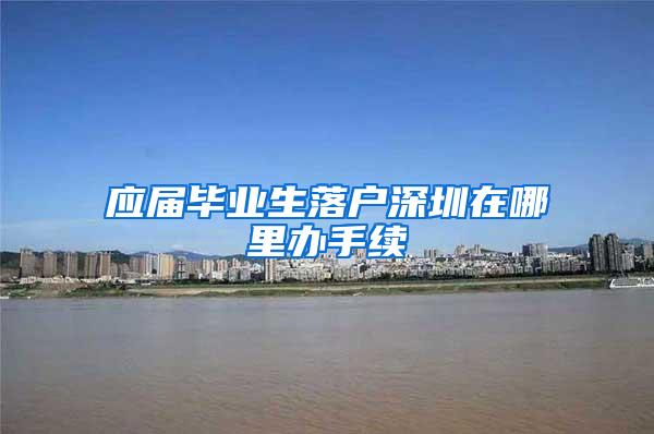 应届毕业生落户深圳在哪里办手续