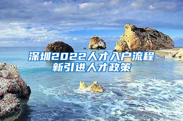 深圳2022人才入户流程新引进人才政策