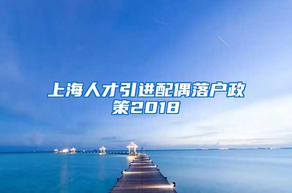 上海人才引进配偶落户政策2018