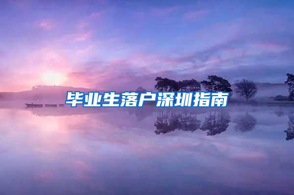 毕业生落户深圳指南