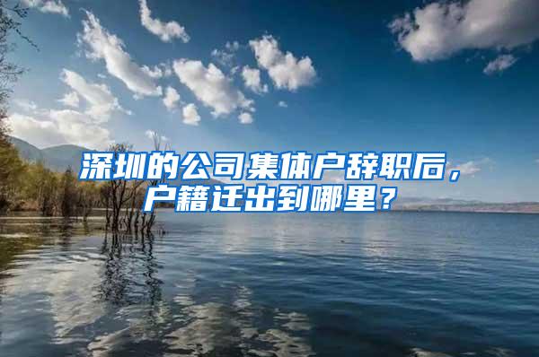 深圳的公司集体户辞职后，户籍迁出到哪里？