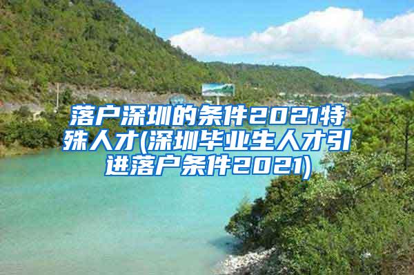 落户深圳的条件2021特殊人才(深圳毕业生人才引进落户条件2021)