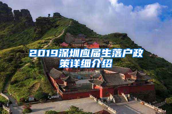 2019深圳应届生落户政策详细介绍