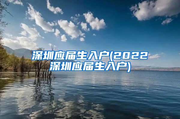 深圳应届生入户(2022深圳应届生入户)