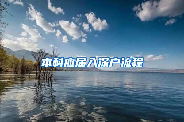 本科应届入深户流程