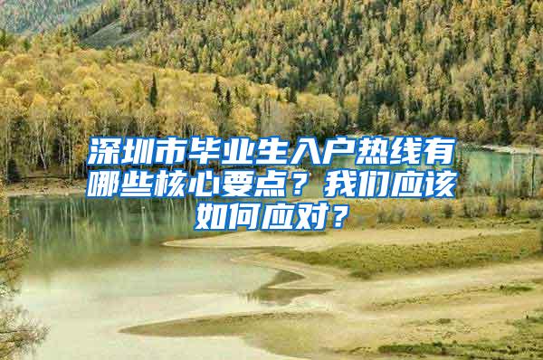 深圳市毕业生入户热线有哪些核心要点？我们应该如何应对？