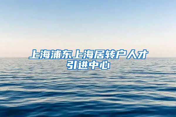 上海浦东上海居转户人才引进中心