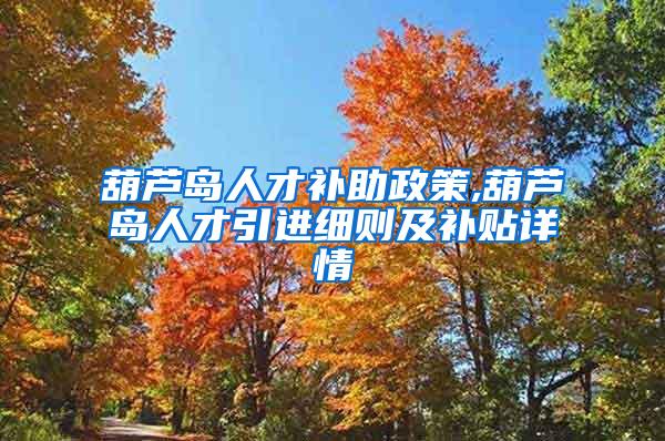 葫芦岛人才补助政策,葫芦岛人才引进细则及补贴详情