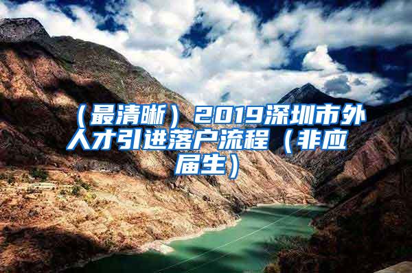 （最清晰）2019深圳市外人才引进落户流程（非应届生）