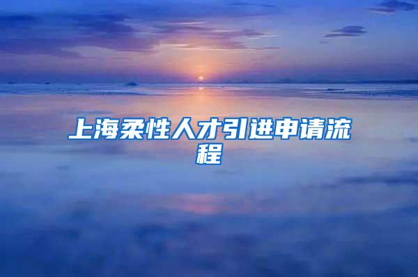 上海柔性人才引进申请流程