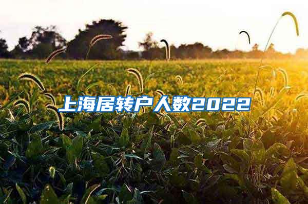 上海居转户人数2022