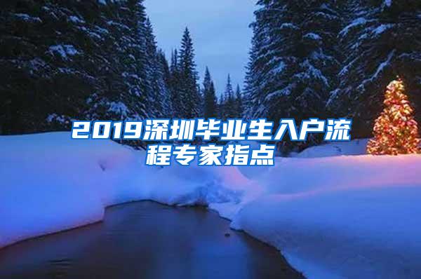 2019深圳毕业生入户流程专家指点