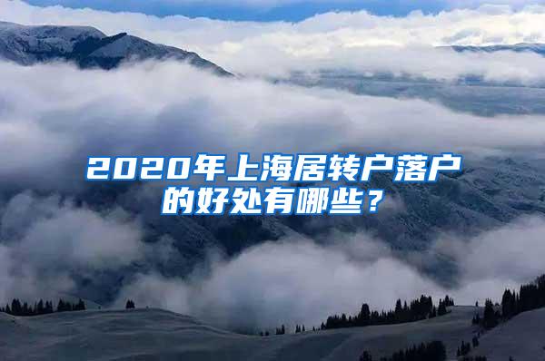 2020年上海居转户落户的好处有哪些？