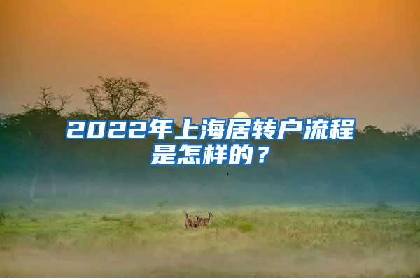 2022年上海居转户流程是怎样的？