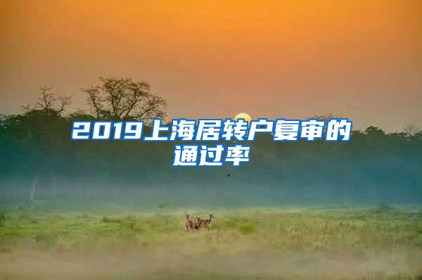 2019上海居转户复审的通过率