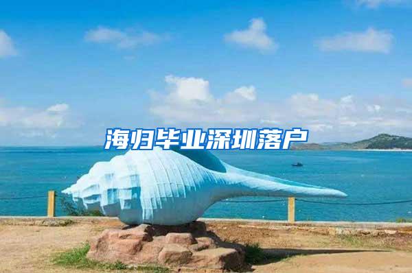 海归毕业深圳落户