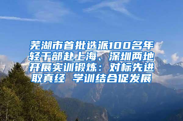 芜湖市首批选派100名年轻干部赴上海、深圳两地开展实训锻炼：对标先进取真经 学训结合促发展