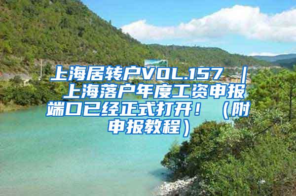 上海居转户VOL.157 ｜ 上海落户年度工资申报端口已经正式打开！（附申报教程）