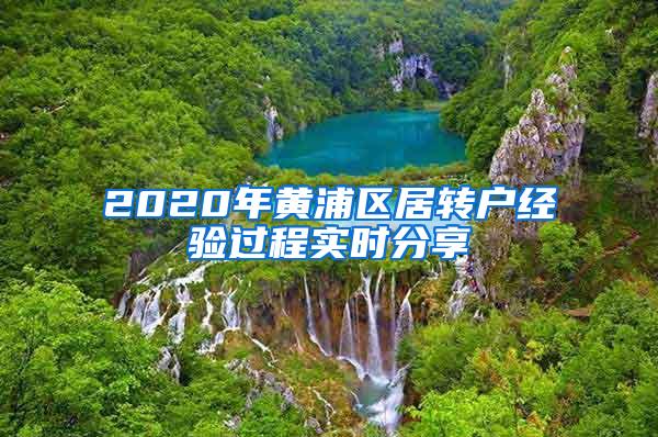 2020年黄浦区居转户经验过程实时分享