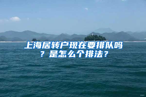 上海居转户现在要排队吗？是怎么个排法？