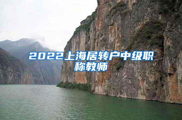 2022上海居转户中级职称教师