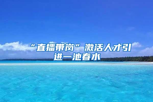 “直播带岗”激活人才引进一池春水