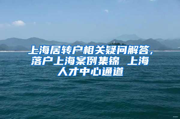 上海居转户相关疑问解答,落户上海案例集锦 上海人才中心通道