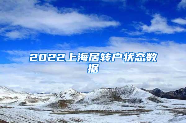 2022上海居转户状态数据