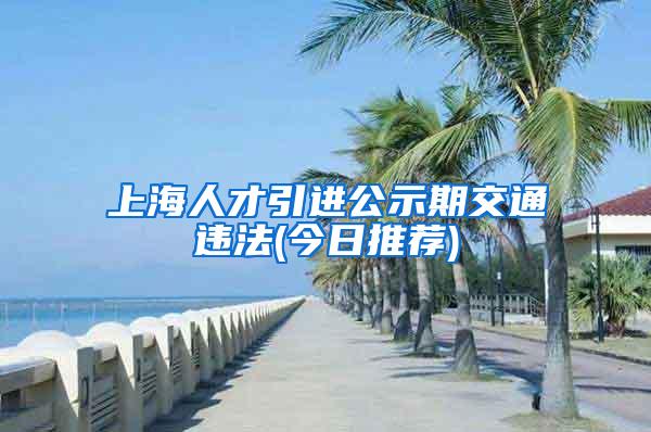 上海人才引进公示期交通违法(今日推荐)